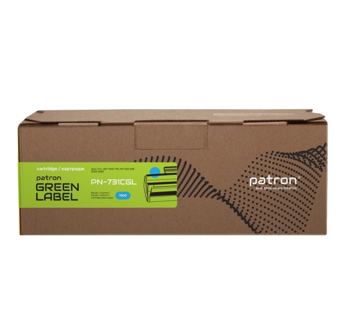Картридж сумісний Canon 731 Green Label, блакитний Patron (PN-731CGL)