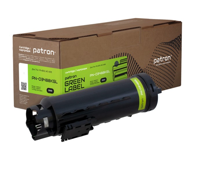 Тонер-картридж сумісний XER 106R03488 Green Label, чорний Patron (PN-03488KGL)