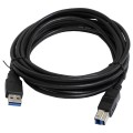 Кабель для принтера USB 3.0 AM/BM 3 м, чорний Patron (PN-AMBM-USB3-30)