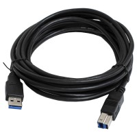 Кабель для принтера USB 3.0 AM/BM 3 м, чорний Patron (PN-AMBM-USB3-30)
