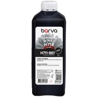 Чорнило для HP 711/712 BK спеціальне 1 л, пігментне, чорне Barva (H711-861)