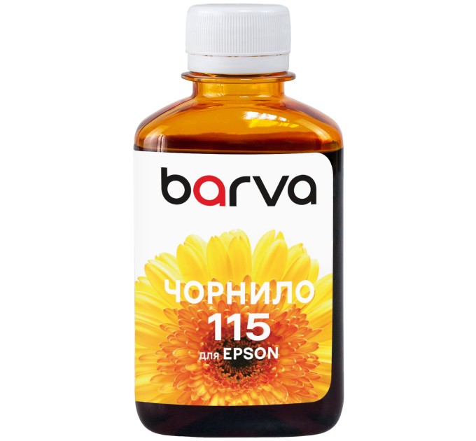 Чорнило сумісне для Epson 115 Y спеціальне 180 мл, водорозчинне, жовте Barva (E115-875)