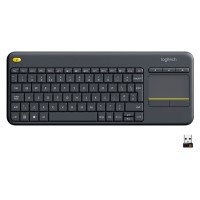 Клавіатура бездротова K400 Plus Touch, UA, чорна Logitech (920-007145)