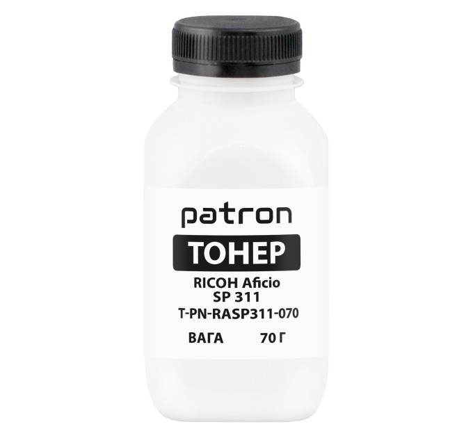 Тонер Ricoh Aficio SP 311 флакон, 70 г Patron (PN-RASP311-070)
