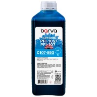 Чорнило для Canon PFI-102/PFI-107 C спеціальне 1 л, водорозчинне, блакитне Barva (C107-890)