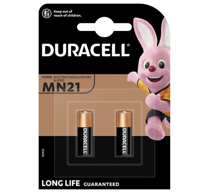 Батарейка MN21-А23 лужна, BLN, блістер, 2 шт. Duracell (5007812)