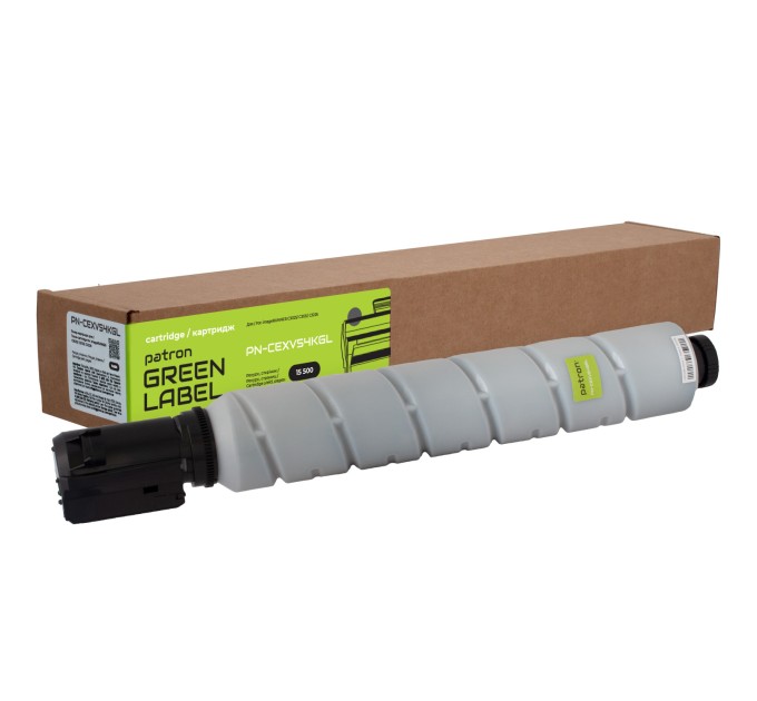 Тонер-картридж сумісний Canon C-EXV54 Green Label, чорний Patron (PN-CEXV54KGL)
