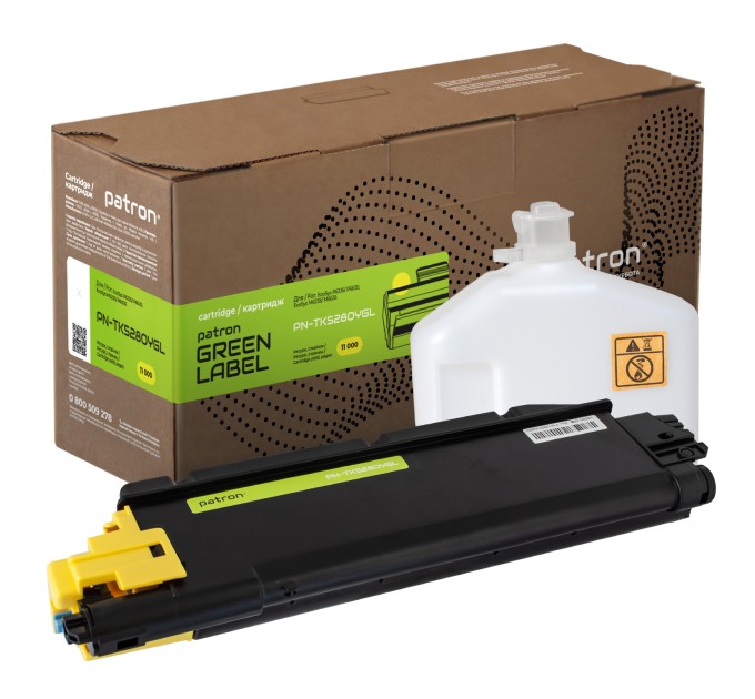 Тонер-картридж сумісний Kyocera Mita TK-5280Y жовтий Green Label Patron (PN-TK5280YGL)