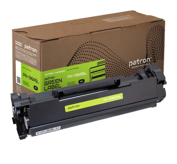 Картридж сумісний HP 136A (W1360A) Green Label Patron (PN-136AGL)