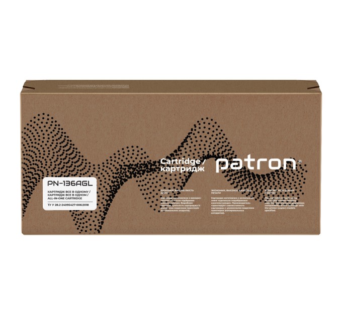 Картридж сумісний HP 136A (W1360A) Green Label Patron (PN-136AGL)