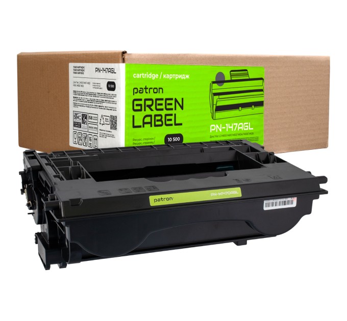 Тонер-картридж сумісний HP 147A (W1470A) Green Label Patron (PN-147AGL)