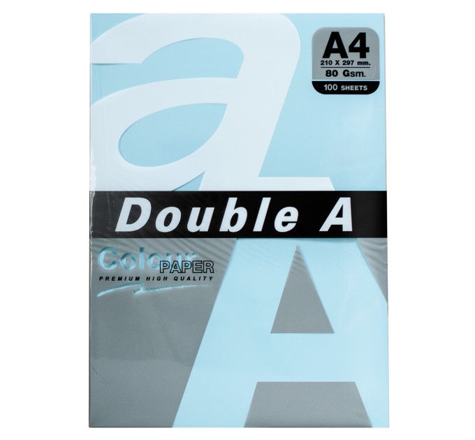 Папір офісний кольоровий А4, 80 г/м2, 100 арк, 5 кольорів Rainbow 3 Pastel Double A (151308)
