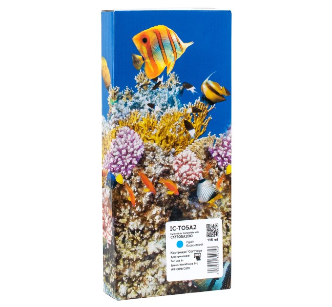 Картридж сумісний Epson T05A2 (C13T05A200) 20K арк, блакитний Barva (IC-T05A2)