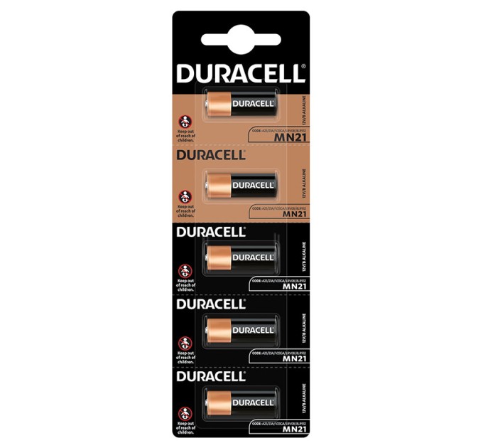 Батарейка MN21-А23 лужна, блістер, 5 шт. Duracell (5008183)