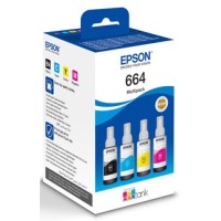 Комплект чорнил L100/L200 чорний, блакитний, пурпурний, жовтий Epson (C13T66464A) Комплект чорнил L100/L200 чорний, блакитний, пурпурний, жовтий Epson (C13T66464A)
