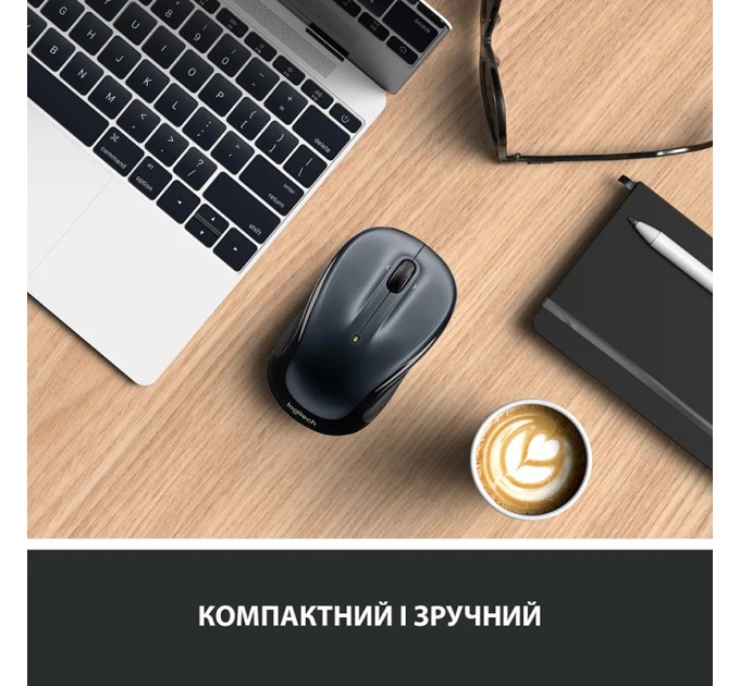 Миша бездротова M325s, темно-срібляста Logitech (910-006812)