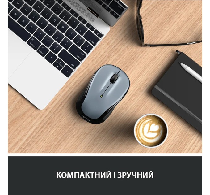 Миша бездротова M325s, світло-срібляста Logitech (910-006813)