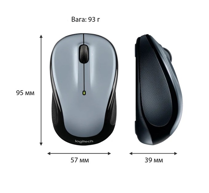 Миша бездротова M325s, світло-срібляста Logitech (910-006813)