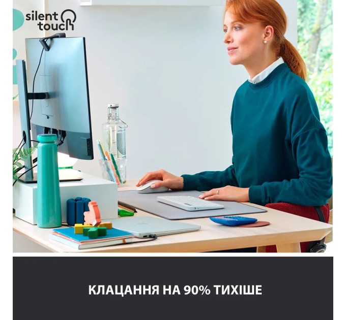 Миша бездротова M650 Signature, біла Logitech (910-006255)
