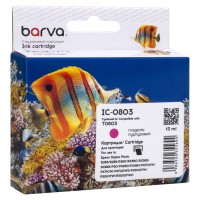Картридж сумісний Epson T0803 (C13T08034010/C13T08034011) 460 арк, пурпуровий Barva (IC-0803)