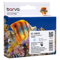 Картридж сумісний Epson T0805 (C13T08054010/C13T08054011) 350 арк, світло-блакитний Barva (IC-0805)
