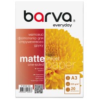 Фотопапір матовий 220 г/м2, A3, 20 арк Everyday Barva (IP-AE220-382)