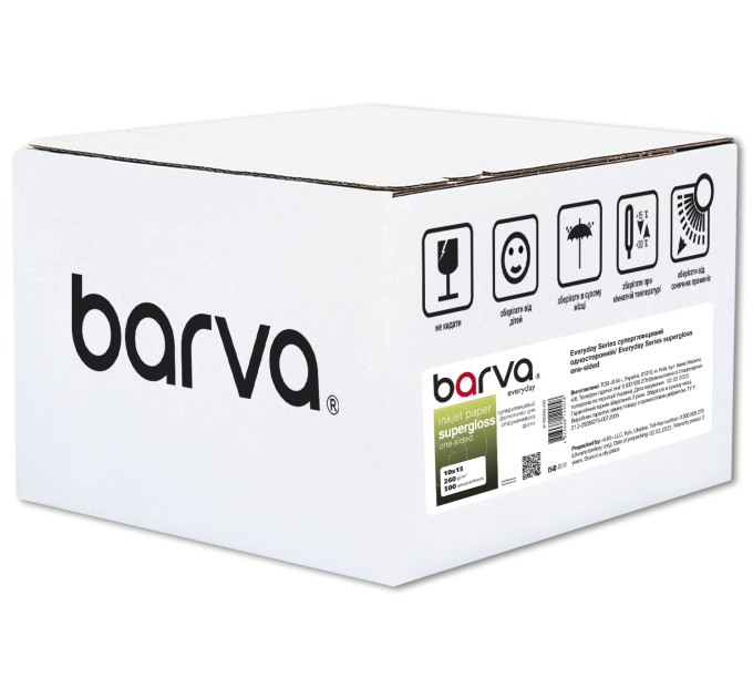 Фотопапір суперглянець 260 г/м2, 10x15 см, 500 арк Everyday Barva (IP-RE260-390)
