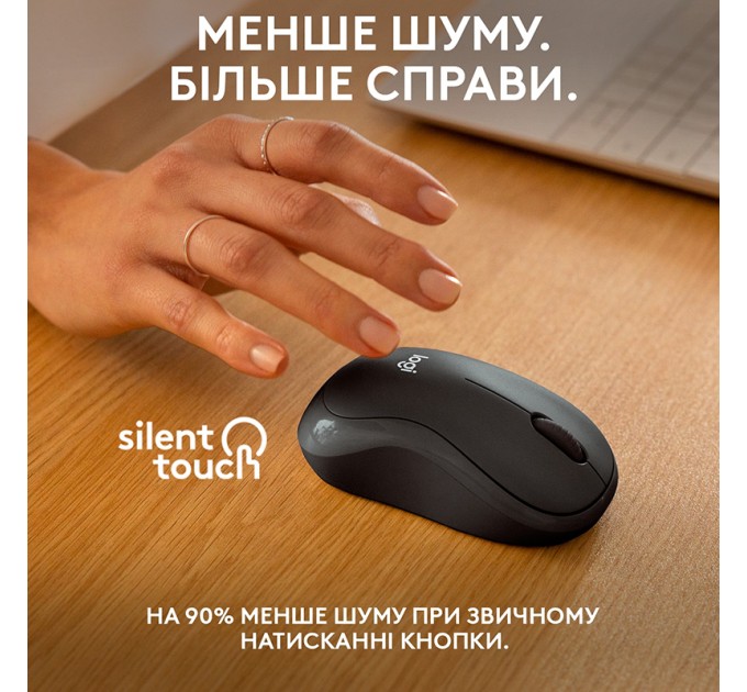Миша бездротова M240 Silent, графітова Logitech (910-007119)