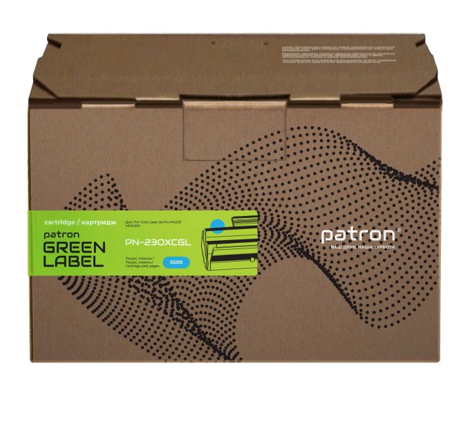 Картридж сумісний HP 230X (W2301X), Green Label, блакитний Patron (PN-230XCGL)