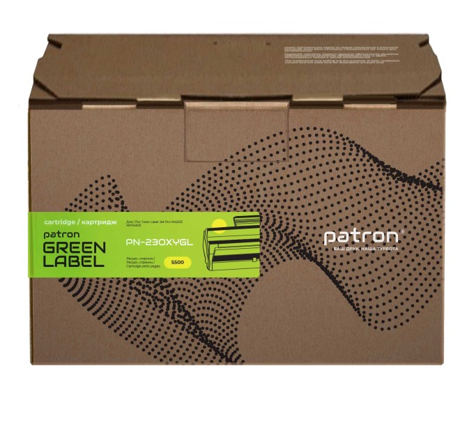 Картридж сумісний HP 230X (W2302X), Green Label, жовтий Patron (PN-230XYGL)