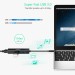 Адаптер 4-в-1 USB-C к RJ45 чорний Choetech (HUB-U02-BK)