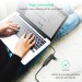 Адаптер 4-в-1 USB-C к RJ45 чорний Choetech (HUB-U02-BK)