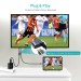 Кабель Type-C на HDMI з адаптером PD  60W, 1,8 м чорний з сірим Choetech (XCH-M180)