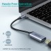 Адаптер Type-C до Display Port коаксіальний кабель, сірий Choetech (HUB-H11-GY-V2)
