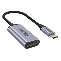Адаптер Type-C до Display Port коаксіальний кабель, сірий Choetech (HUB-H11-GY-V2)