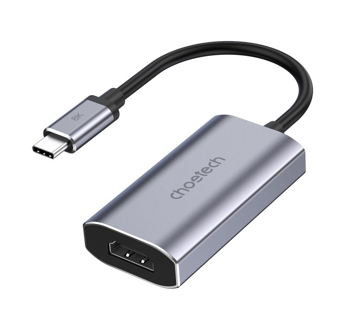 Адаптер Type-C к HDMI 8K/60Hz сірий Choetech (HUB-H16-GY)