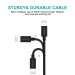Кабель USB - Lightning 1,8 м чорний Choetech (IP0027-BK)