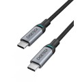 Кабель Type-C - Type-C, PD 100W, 1,8 м сірий Choetech (XCC-1002)