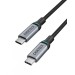 Кабель Type-C - Type-C, PD 100W, 1,8 м сірий Choetech (XCC-1002)