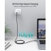 Кабель Type-C - Type-C, PD 100W, 1,8 м сірий Choetech (XCC-1002)
