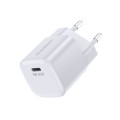 Пристрій зарядний мережевий 1хType-C GAN PD30W білий Choetech (PD5007-EU-WH)