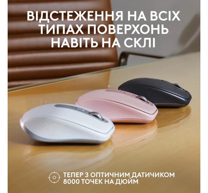 Миша бездротова MX Anywhere 3S, графітова Logitech (910-006929)
