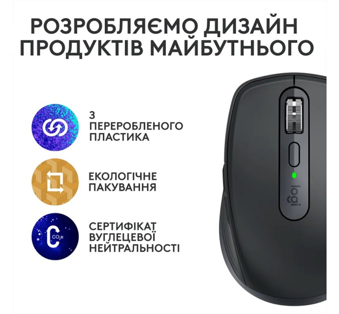 Миша бездротова MX Anywhere 3S, графітова Logitech (910-006929)