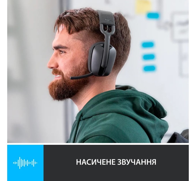 Гарнітура бездротова Zone Vibe 100, графітова Logitech (981-001213)