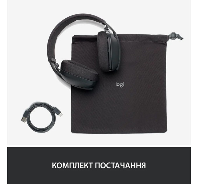 Гарнітура бездротова Zone Vibe 100, графітова Logitech (981-001213)