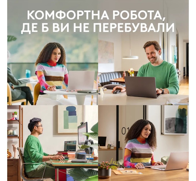 Миша бездротова MX Anywhere 3S, світло-сіра Logitech (910-006930)
