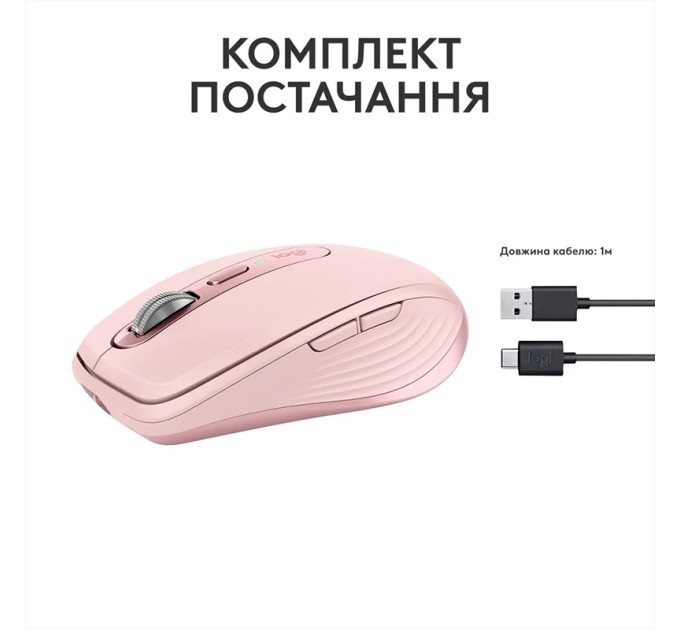 Миша бездротова MX Anywhere 3S, рожева Logitech (910-006931)