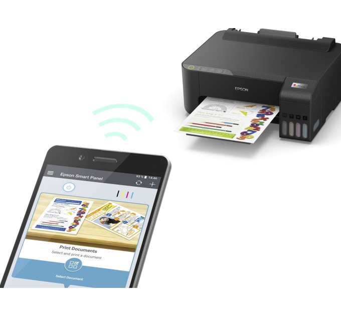 Принтер струменевий EcoTank L1250 A4, Wi-Fi Epson (C11CJ71404)