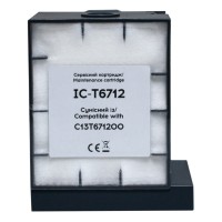 Контейнер сумісний для відпрацьованих чорнил Epson T6712/PXMB4/C13T671200 з чіпом Barva (IC-T6712)