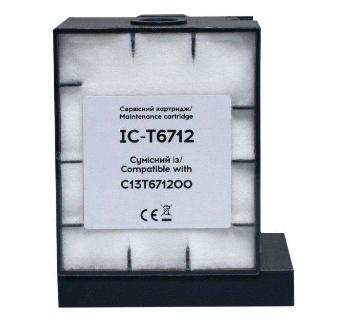 Контейнер сумісний для відпрацьованих чорнил Epson T6712/PXMB4/C13T671200 з чіпом Barva (IC-T6712)